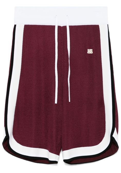 Burgundy Rio shorts Wales Bonner - unisex